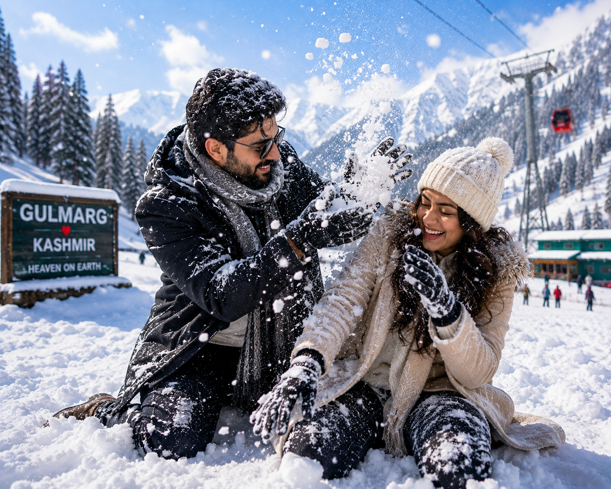 KASHMIR TOUR PACKAGE-JAMMU TO JAMMU -COUPLE PACKAGE -5N/6D