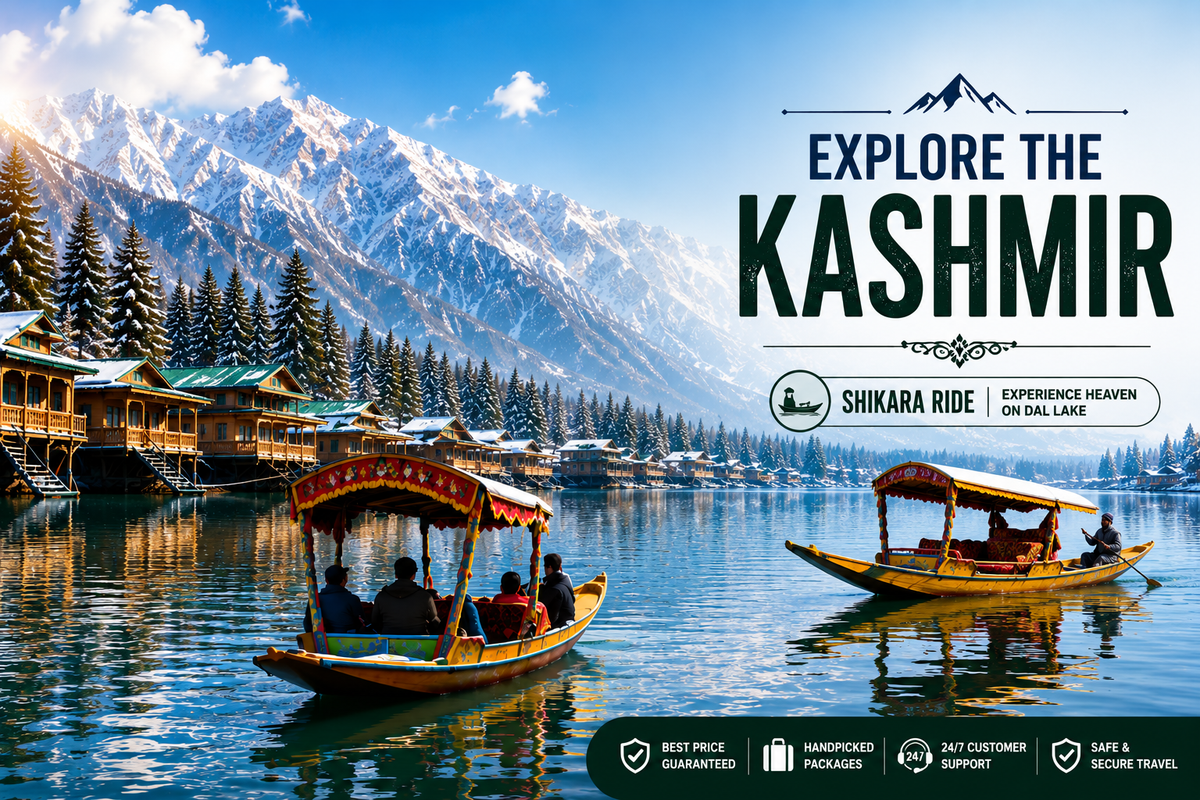 KASHMIR TOUR PACKAGE-JAMMU TO JAMMU -4 PAX-5N/6D